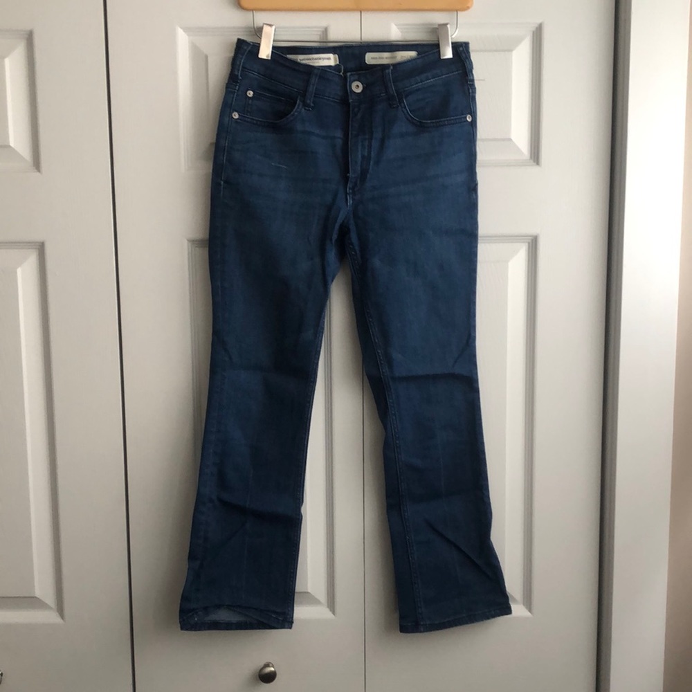 Anthro Pilcro High-Rise Cropped Bootcut Jeans